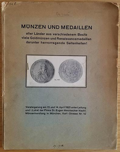 Merzbacher E. Munzen und Medaillen ... 