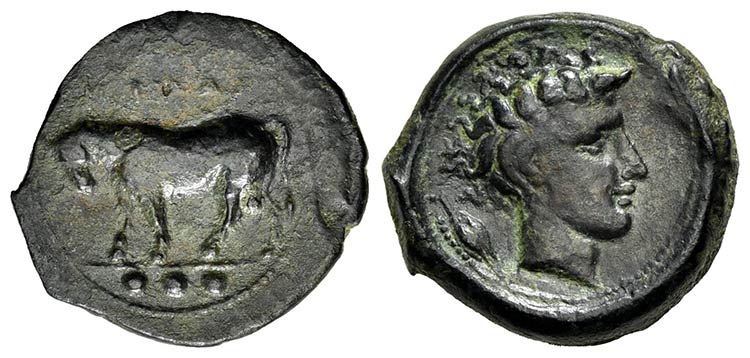Sicily, Gela, Tetras, ca. 420-405 ... 