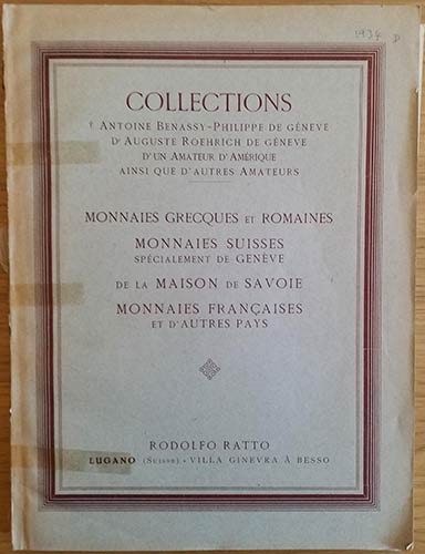 Ratto R. Collections Antoine ... 