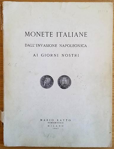 Ratto M. Monete Italiane ... 