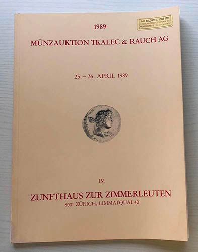 Tkalec & Rauch Munzauktion 1989. ... 