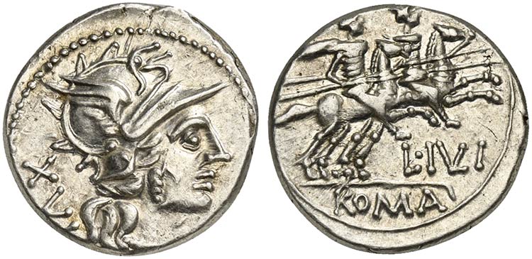 L. Julius, Denarius, Rome, 141 BC. ... 