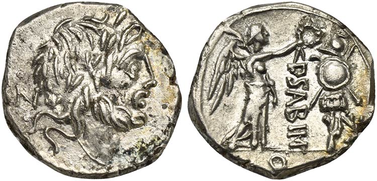 P. Sabinus, Quinarius, Rome, 99 ... 