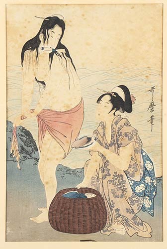 KITAGAWA UTAMARO(1753-1806)Abalone ... 