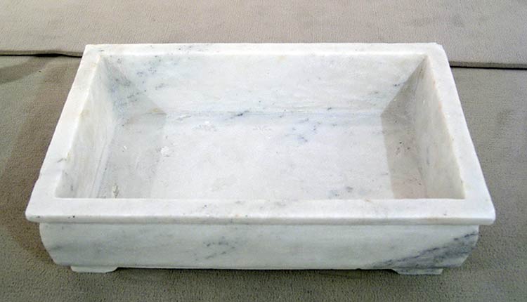 A MARBLE BONSAI CONTAINER  China, ... 