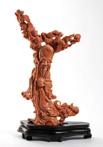 A CORAL CARVING SHOULAO ... 