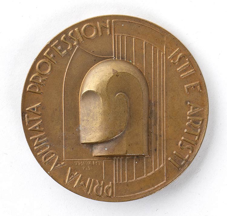 A comemorative medal Bronze, 50 mm ... 