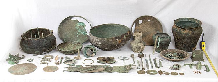 LARGE GROUP OF BRONZE OBJECTS From ... 