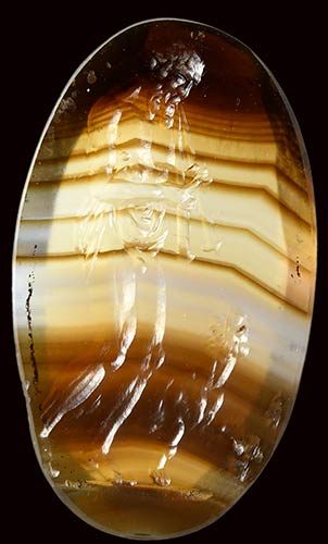 A fine roman banded agate ... 