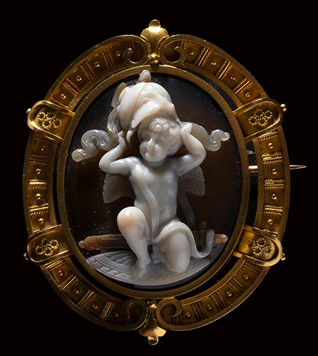 A very fine agate cameo by G.A. ... 