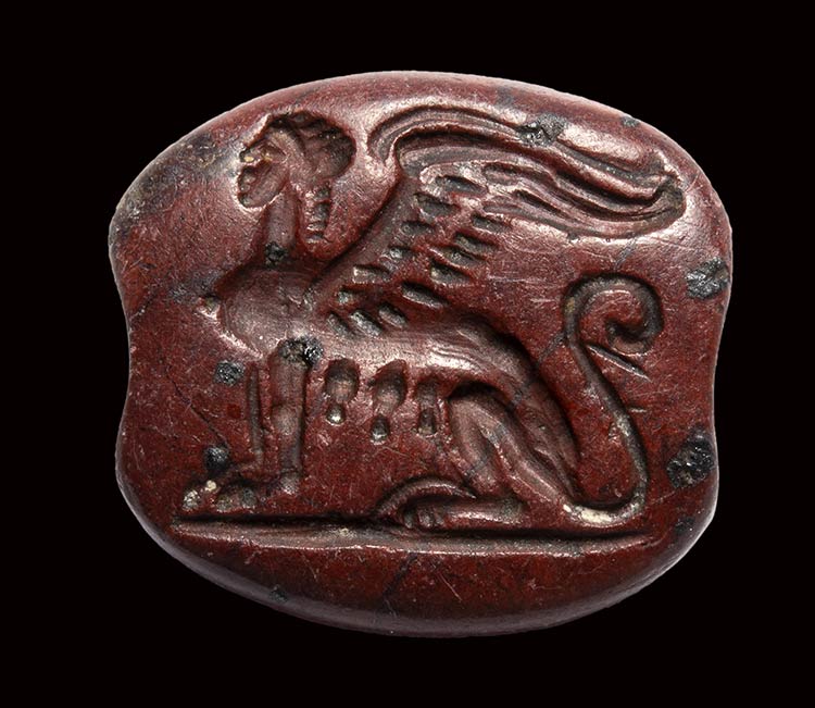 An archaic greek red jasper ... 