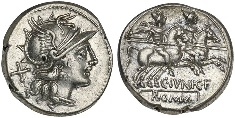 C. Junius C.f., Denarius, Rome, ... 