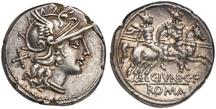 C. Junius C.f., Denarius, Rome, ... 