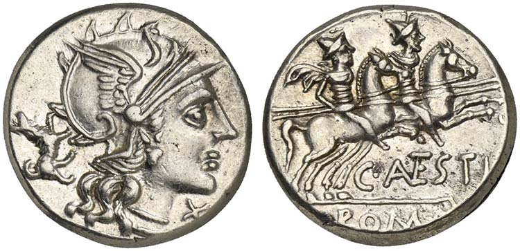 C. Antestius, Denarius, Rome, 146 ... 