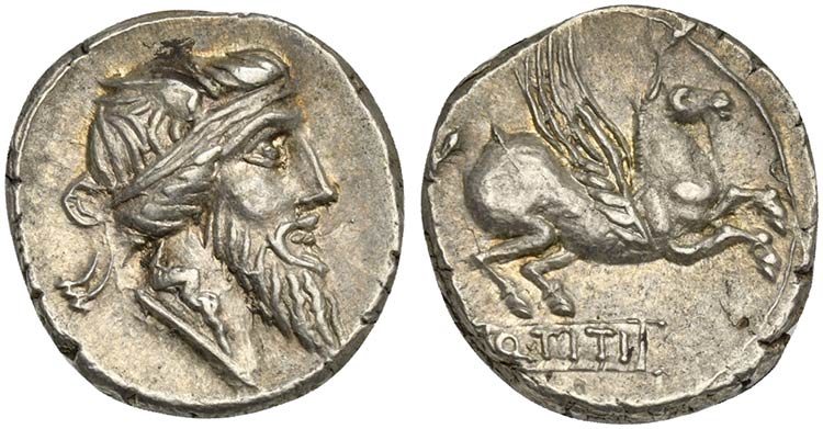 Q. Titius, Denarius, Rome, 90 BC; ... 