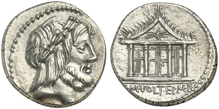 M. Volteius M.f., Denarius, Rome, ... 