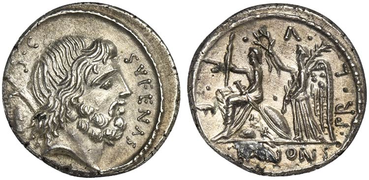 M. Nonius Sufenas, Denarius, Rome, ... 