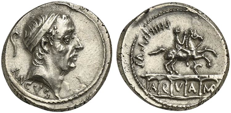 L. Marcius Philippus, Denarius, ... 