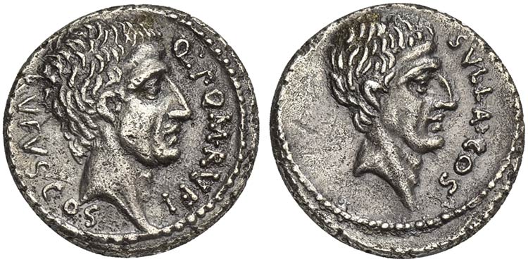 Q. Pompeius Rufus, Denarius, Rome, ... 