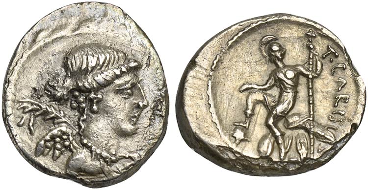 T. Carisius, Quinarius, Rome, 46 ... 