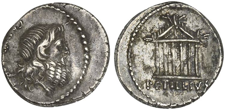 Petilius Capitolinus, Denarius, ... 