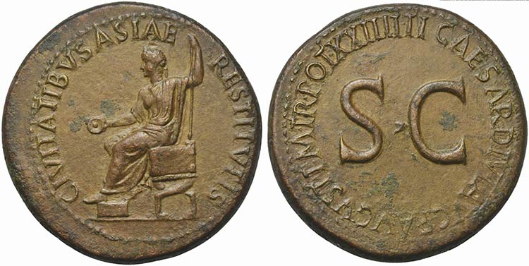 Tiberius (14-37), Sestertius, ... 