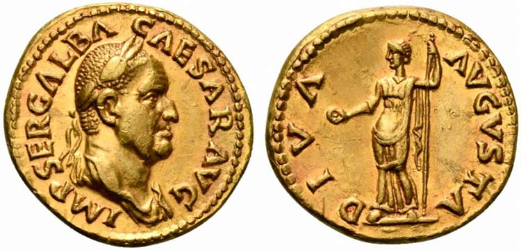 Galba (68-69), Aureus, Rome, July ... 