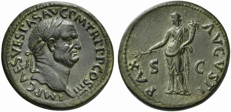 Vespasian (69-79), Sestertius, ... 