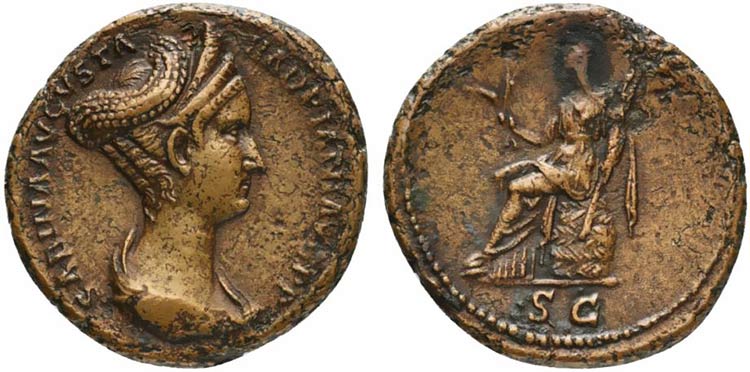 Sabina, As struck under Hadrian, ... 
