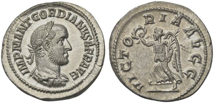 Gordian II (238), Denarius, Rome, ... 