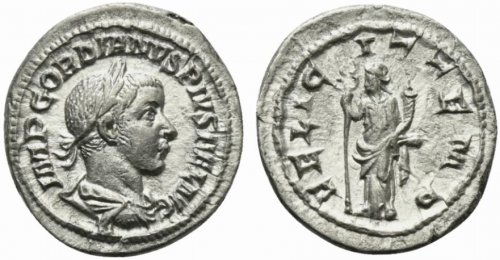 Gordian III (238-244), Quinarius, ... 