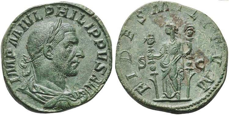 Philip I (244-249), Sestertius, ... 