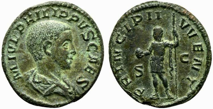Philip II, as Caesar, As struck ... 