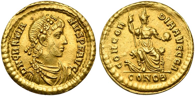 Gratian (367-383), Solidus, ... 