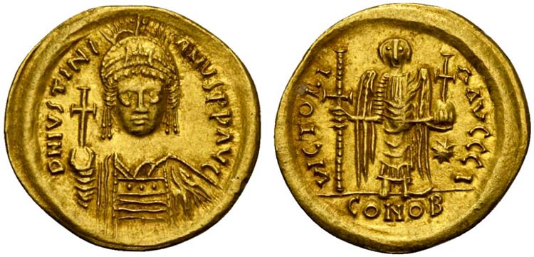 Justinian I (527-565), Solidus, ... 
