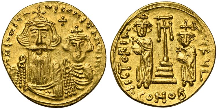 Constans II (641-668), Solidus, ... 