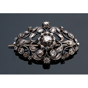 Antique gold and silver brooch; ; ... 