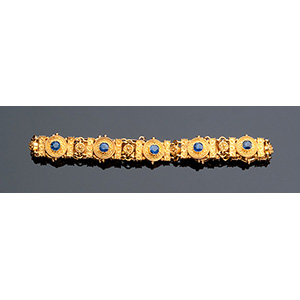 18K gold  sapphire bracelet; ; ... 