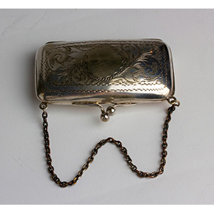 Victorian Silver Plated coin Purse ... 