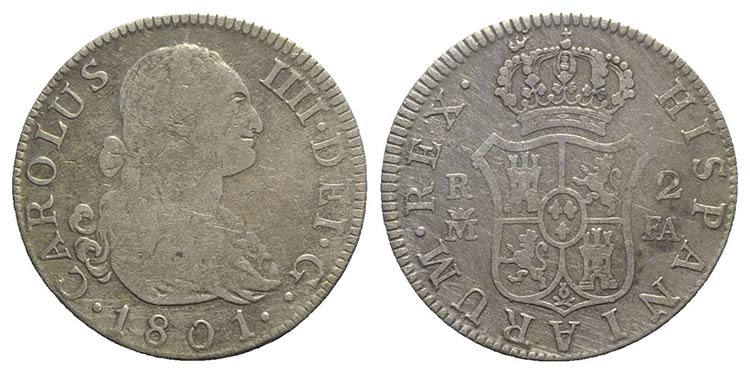 Spain, Carlos IV (1788-1808). AR 2 ... 