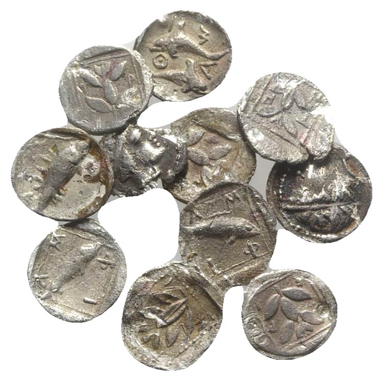Lot of 11 Greek AR Fractions, to ... 