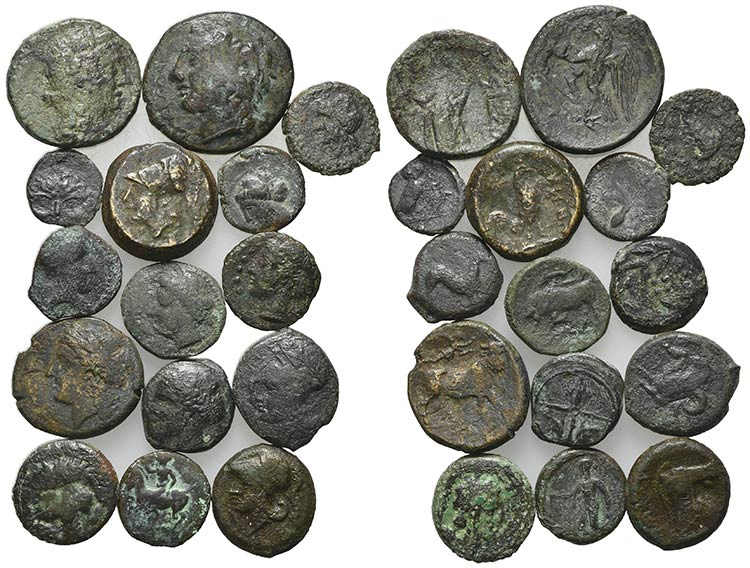 Lot of 15 Greek and Roman ... 