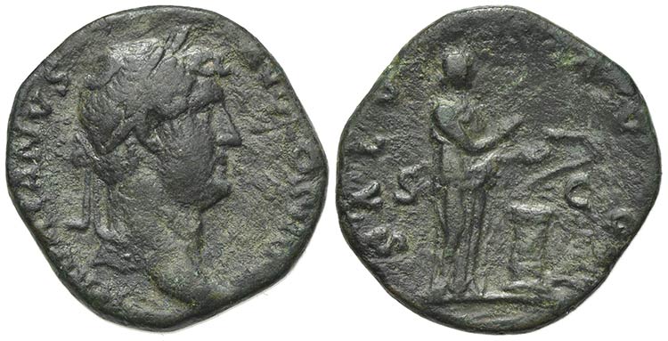 Hadrian (117-138). Æ As (25mm, ... 