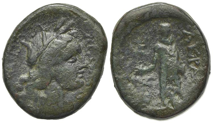 Sicily, Akragas, after 210 BC. Æ ... 