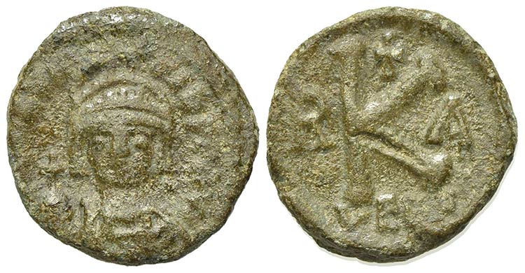 Maurice Tiberius (582-602). Æ 20 ... 