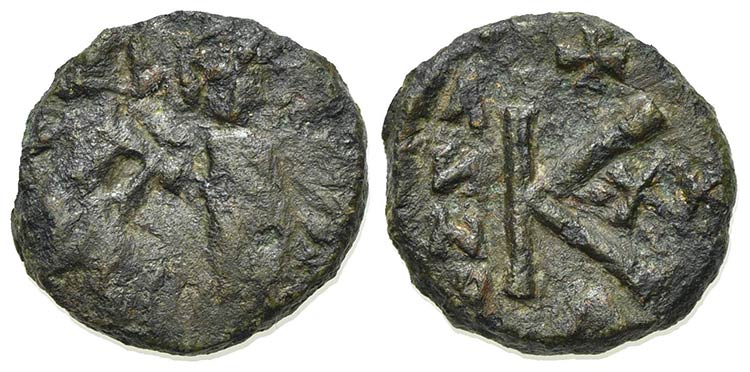Heraclius (610-641). Æ 20 Nummi ... 