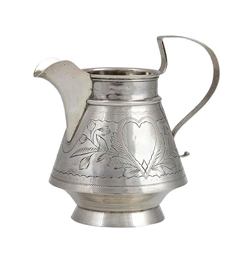 Russian 875/1000 silver milk jug - ... 