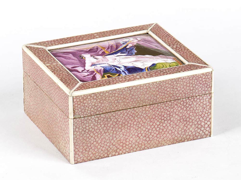 French shagreen and ivory box - ... 