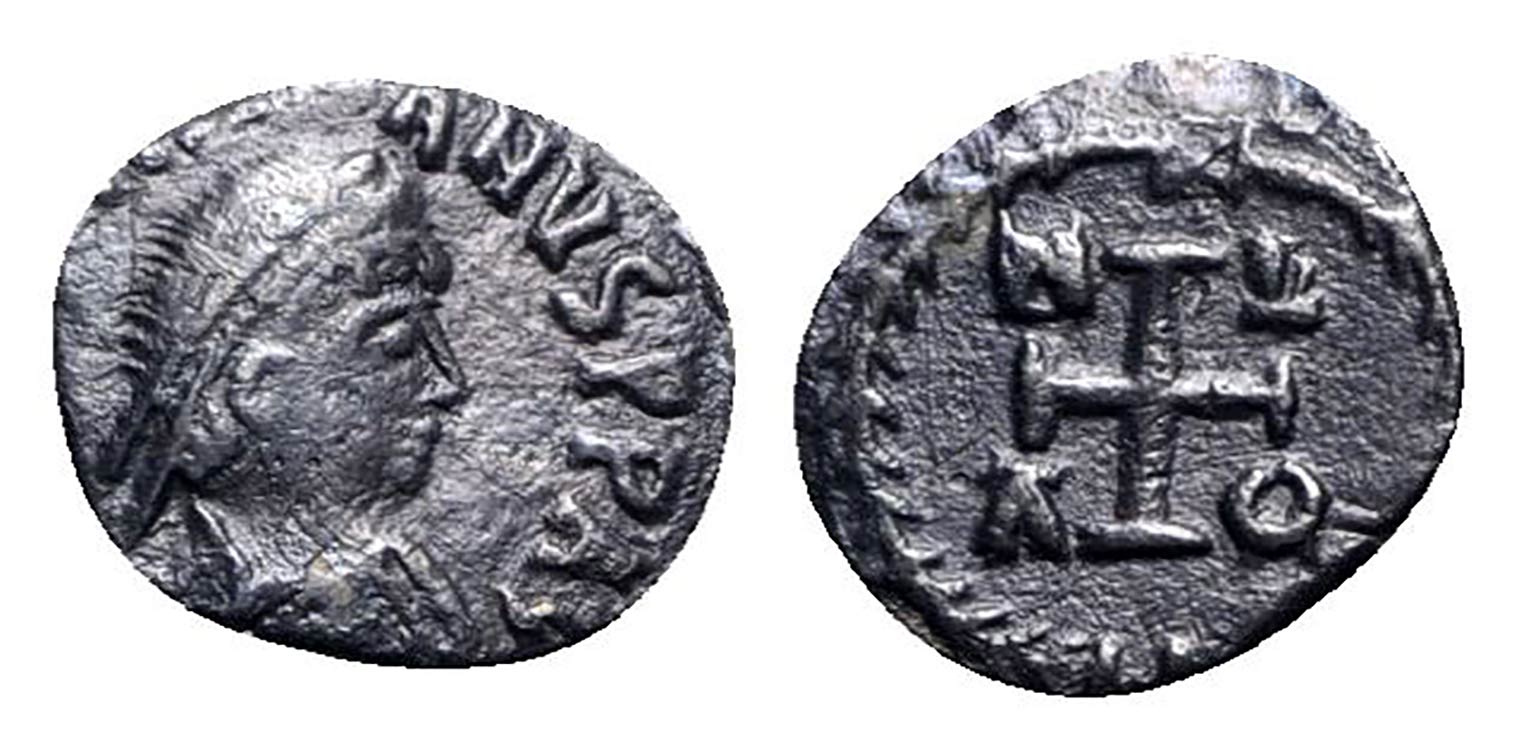 Justinian I (527-565). AR Quarter ... 