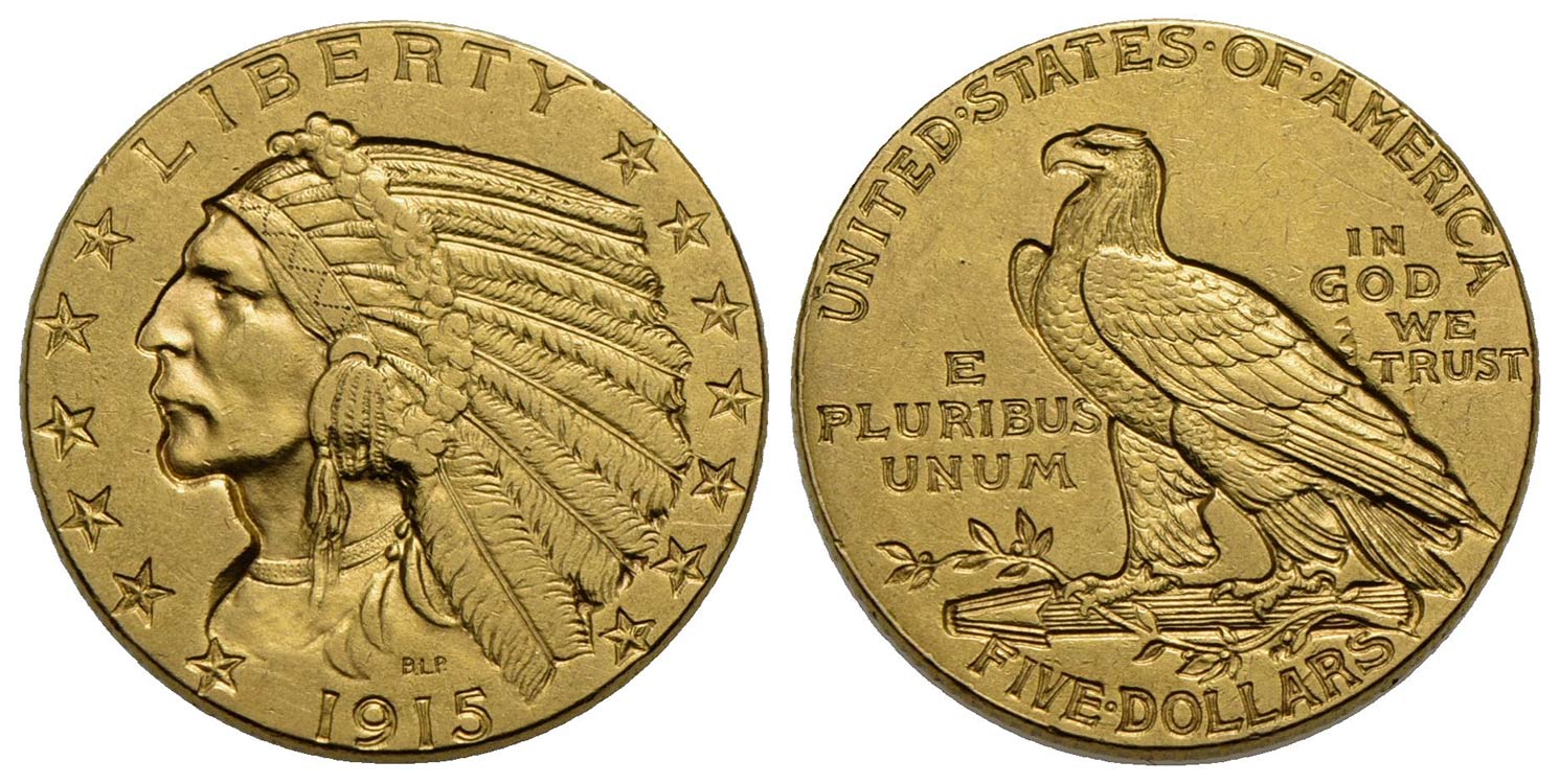 U.S.A. - 5 Dollari - 1915 - ... 